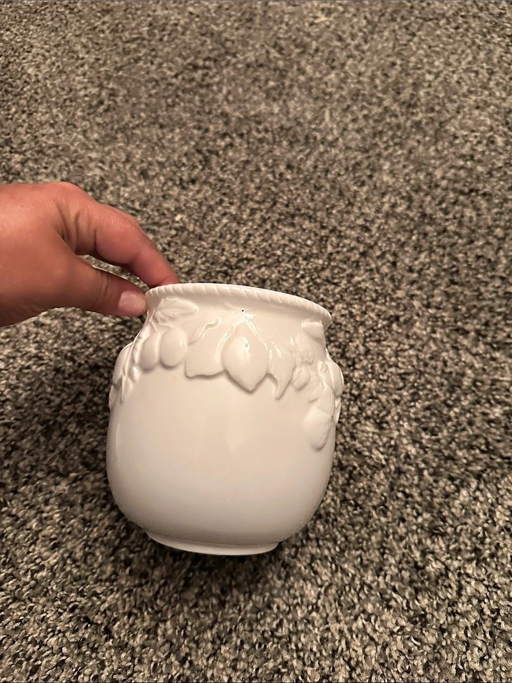 White Lidded Ceramic Container - Picture 6 of 9